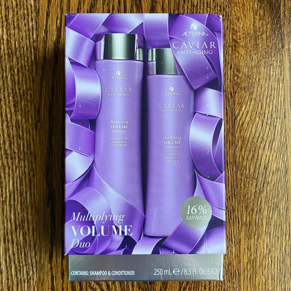 ALTERNA CAVIAR Anti-Aging Multiplying Volume Duo -  Shampoo & Conditioner Set